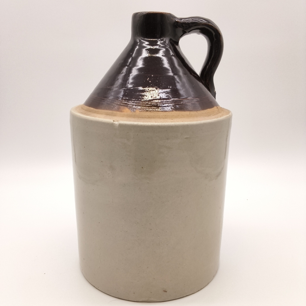2-Gallon Stoneware Two-Tone Jug – Antique Rustic Primitive Farmhouse Decor